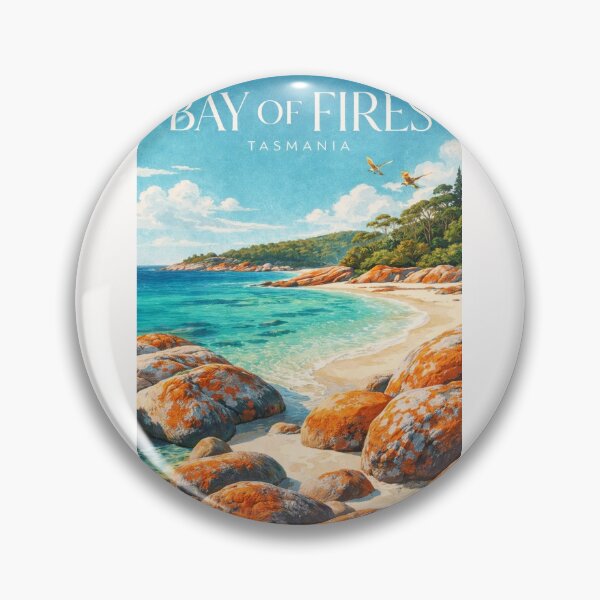 Item preview, Bay of Fires Tasmania East Coast Australia Binalong Bay Coastal Landscape designed and sold by Places On Earth.