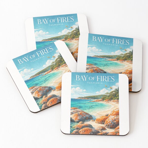 Item preview, Bay of Fires Tasmania East Coast Australia Binalong Bay Coastal Landscape designed and sold by Places On Earth.