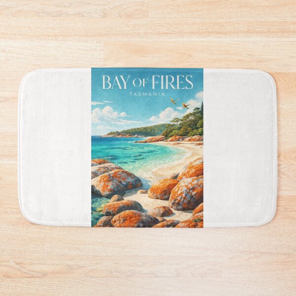 Item preview, Bay of Fires Tasmania East Coast Australia Binalong Bay Coastal Landscape designed and sold by Places On Earth.