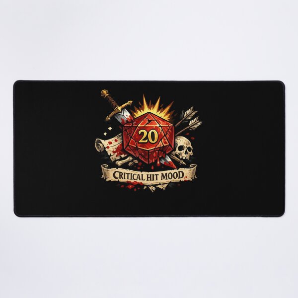 Item preview, Critical Hit Mood – D20 Fantasy Gamer Design designed and sold by GaliciaCity.