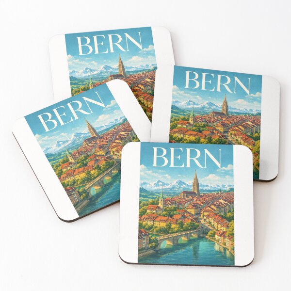 Item preview, Bern Old Town Aare River Zytglogge Swiss Alps Panorama designed and sold by Places On Earth.