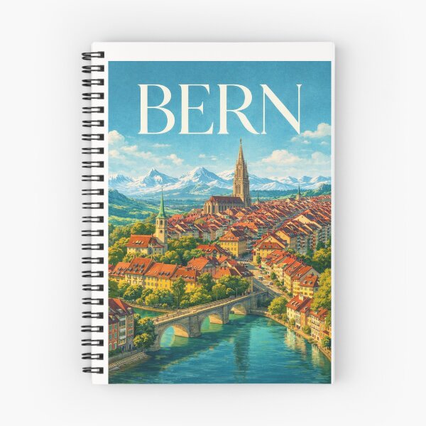 Item preview, Bern Old Town Aare River Zytglogge Swiss Alps Panorama designed and sold by Places On Earth.
