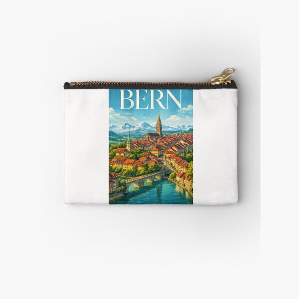 Item preview, Bern Old Town Aare River Zytglogge Swiss Alps Panorama designed and sold by Places On Earth.