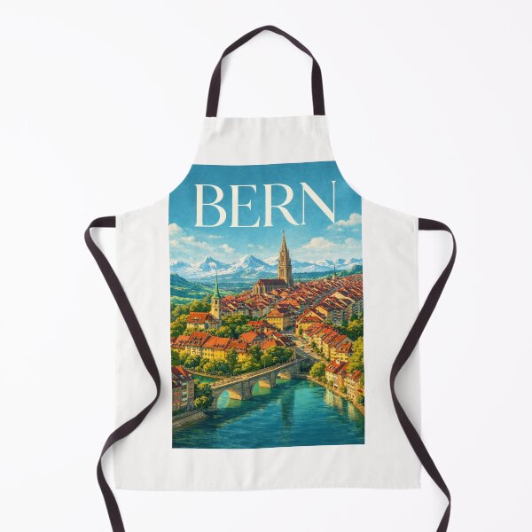 Item preview, Bern Old Town Aare River Zytglogge Swiss Alps Panorama designed and sold by Places On Earth.