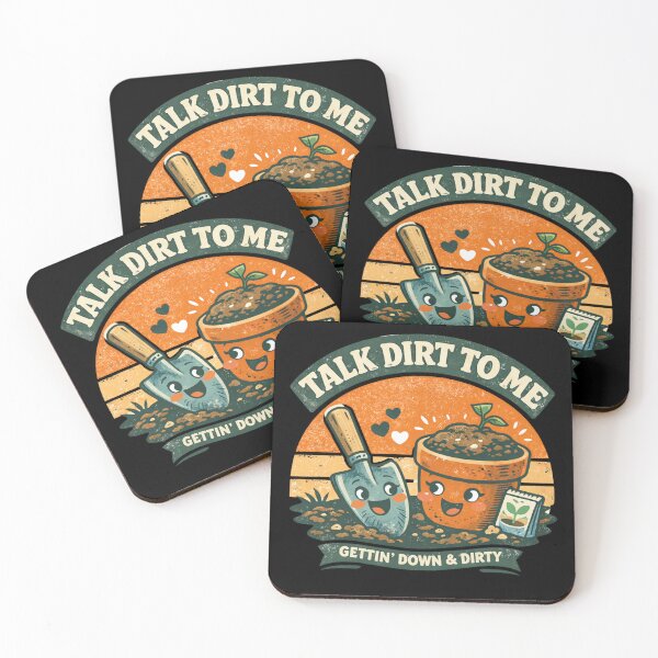 Item preview, Talk Dirt To Me - Funny Vintage Gardening Pun designed and sold by VeroChaos.