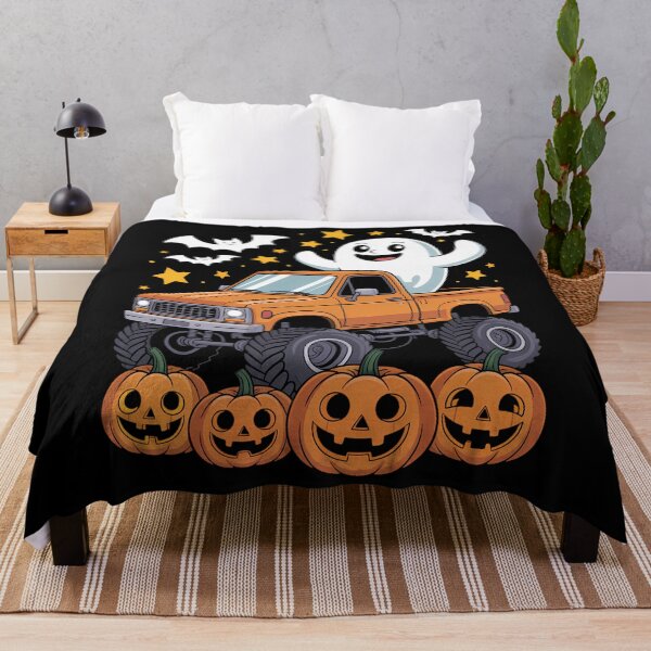 Item preview, Monster Truck Boy Kids Ghost Pumpkin Halloween designed and sold by papertaless.