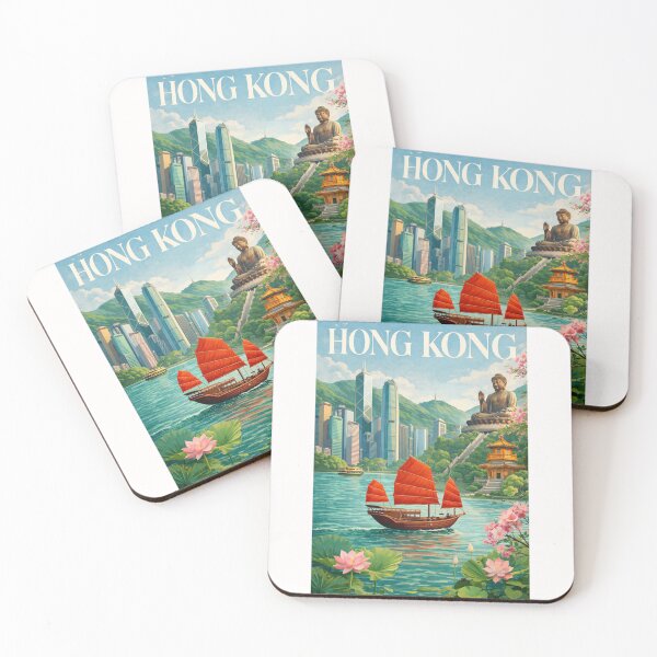 Item preview, Hong Kong Victoria Harbour Skyline Tian Tan Buddha Lantau Island designed and sold by Places On Earth.