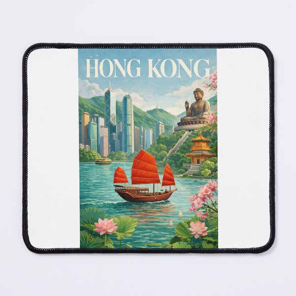 Item preview, Hong Kong Victoria Harbour Skyline Tian Tan Buddha Lantau Island designed and sold by Places On Earth.