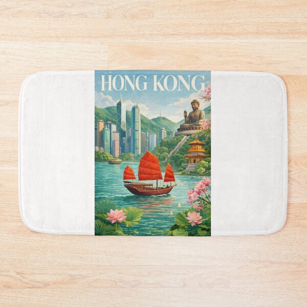 Item preview, Hong Kong Victoria Harbour Skyline Tian Tan Buddha Lantau Island designed and sold by Places On Earth.