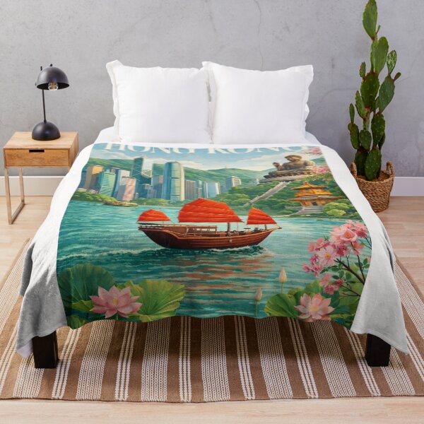 Item preview, Hong Kong Victoria Harbour Skyline Tian Tan Buddha Lantau Island designed and sold by Places On Earth.