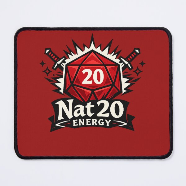 Item preview, Nat 20 Energy – D20 RPG Gamer Shirt designed and sold by GaliciaCity.