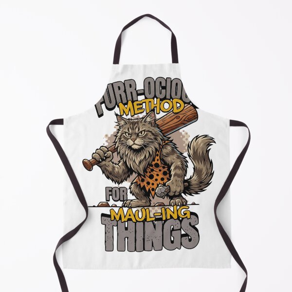 Item preview, Funny Caveman Cat Furr-ocious Maul-ing Things designed and sold by WelLarsDigitals.