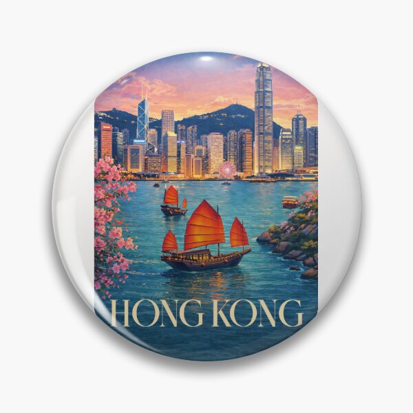 Item preview, Hong Kong Victoria Harbour Night Skyline Kowloon Central District designed and sold by Places On Earth.