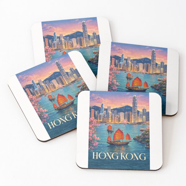 Item preview, Hong Kong Victoria Harbour Night Skyline Kowloon Central District designed and sold by Places On Earth.