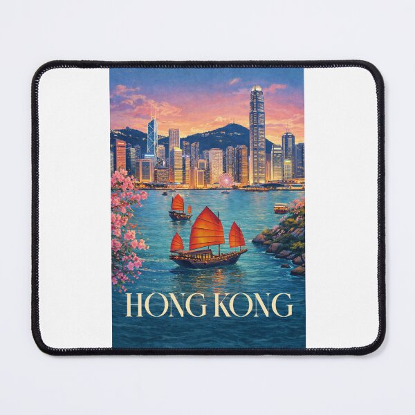 Item preview, Hong Kong Victoria Harbour Night Skyline Kowloon Central District designed and sold by Places On Earth.