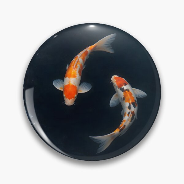 Artikelvorschau, Koi Fish Yin Yang on Ice - Surreal Japanese Zen Art entworfen und verkauft von frankseebald.