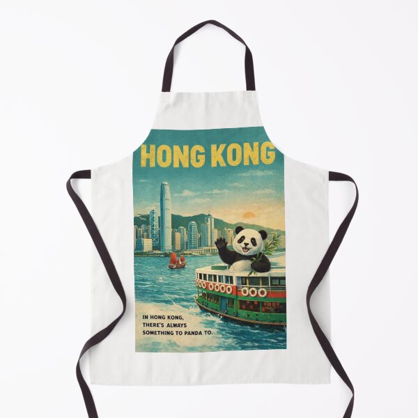 Item preview, Hong Kong Victoria Harbour Panda Star Ferry Skyline Central designed and sold by Places On Earth.