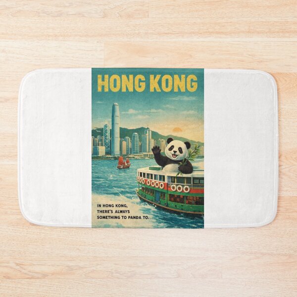 Item preview, Hong Kong Victoria Harbour Panda Star Ferry Skyline Central designed and sold by Places On Earth.
