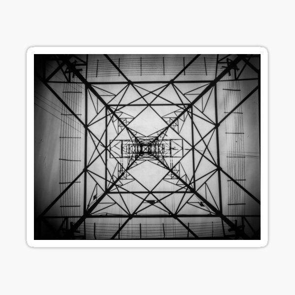 Up a Pylon - pinhole photography Sticker