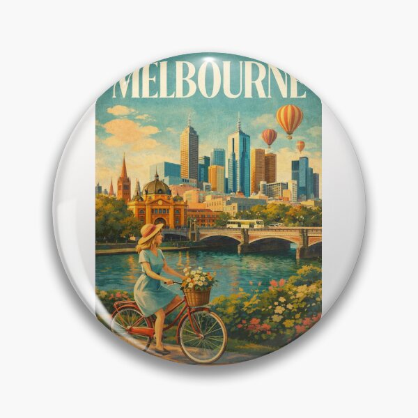 Item preview, Melbourne Yarra River Flinders Street Station City Skyline designed and sold by Places On Earth.