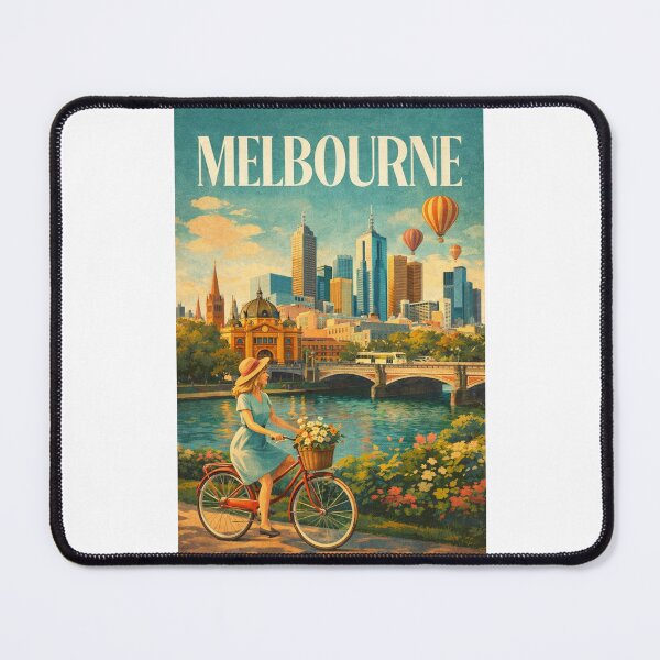 Item preview, Melbourne Yarra River Flinders Street Station City Skyline designed and sold by Places On Earth.