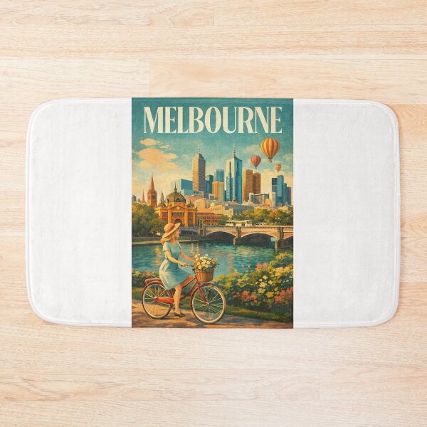 Item preview, Melbourne Yarra River Flinders Street Station City Skyline designed and sold by Places On Earth.