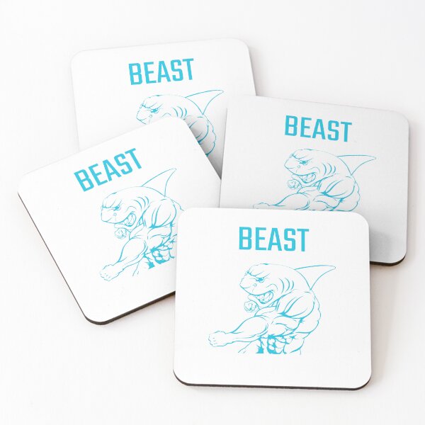 Item preview, Beast Mode Shark - Strong Fitness Motivation Design designed and sold by poomfitshirt.