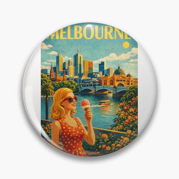 Item preview, Melbourne Victoria Yarra River Flinders Street Federation Square designed and sold by Places On Earth.