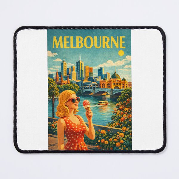 Item preview, Melbourne Victoria Yarra River Flinders Street Federation Square designed and sold by Places On Earth.