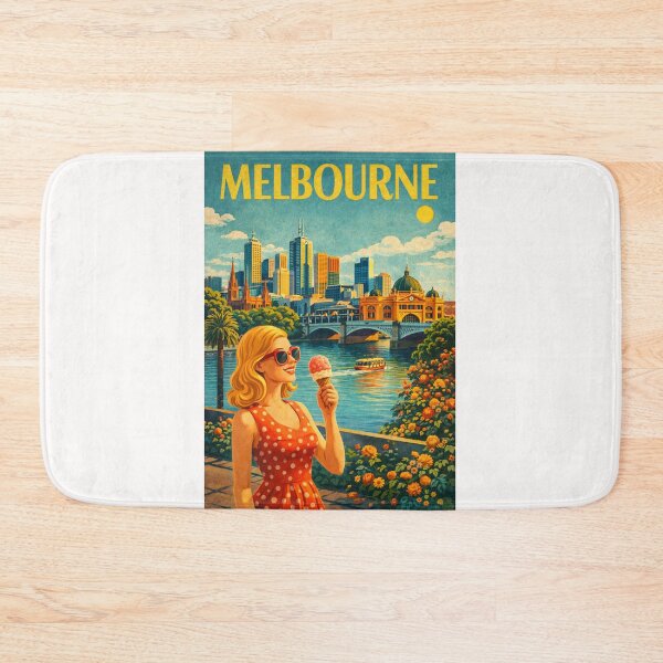 Item preview, Melbourne Victoria Yarra River Flinders Street Federation Square designed and sold by Places On Earth.
