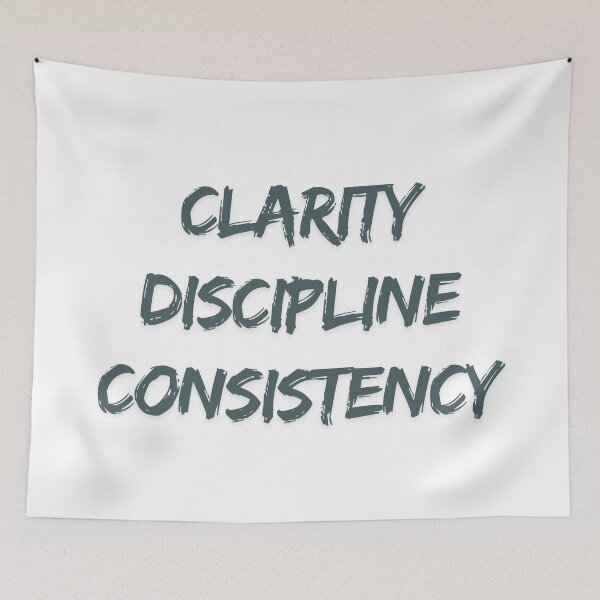 Item preview, Clarity, Discipline & Consistency designed and sold by HELLO TIGER.