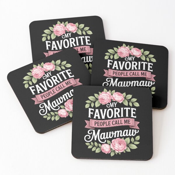 Item preview, My Favorite People Call Me Maw-maw floral mother's day designed and sold by papertaless.