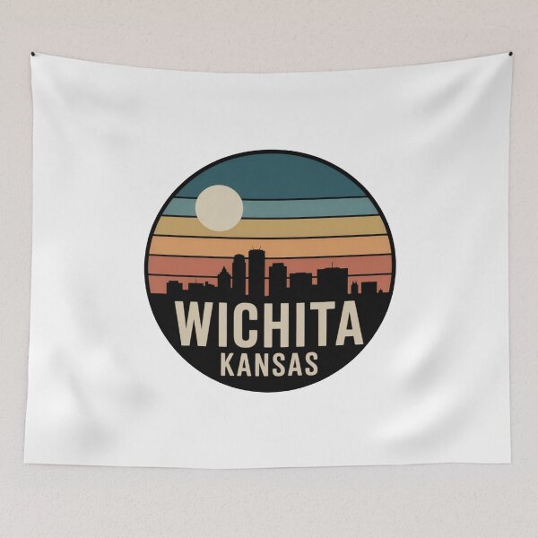 Item preview, Wichita, KS: Sunset Skyline Teal Amber designed and sold by CircinusStore.