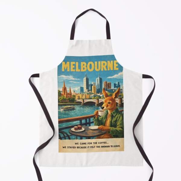 Item preview, Melbourne Yarra River Cafe Culture and Princes Bridge Skyline designed and sold by Places On Earth.