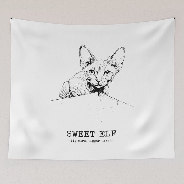 Item preview, The Alien Observer - Devon Rex Cat designed and sold by bapupa.