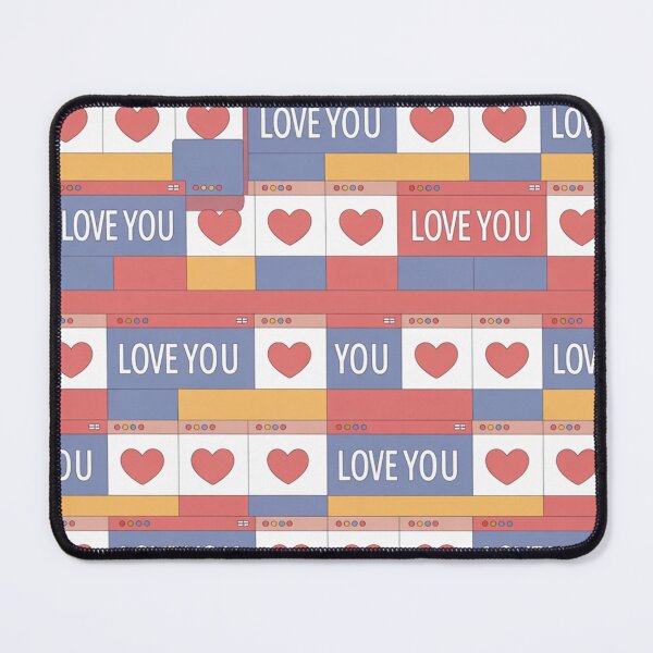 Item preview, Retro Computer Pop-up Love Pattern - Aesthetic Y2K Heart Design designed and sold by ViralVibeLab.