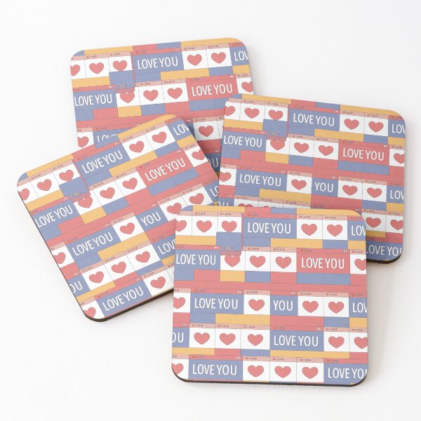 Item preview, Retro Computer Pop-up Love Pattern - Aesthetic Y2K Heart Design designed and sold by ViralVibeLab.