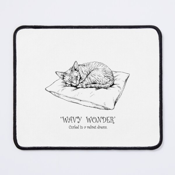 Item preview, Wavy Whisker Magic - Devon Rex Cat designed and sold by bapupa.