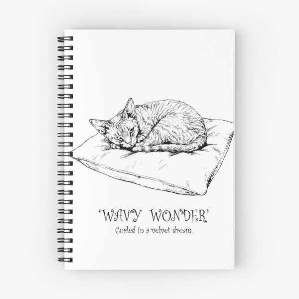 Item preview, Wavy Whisker Magic - Devon Rex Cat designed and sold by bapupa.