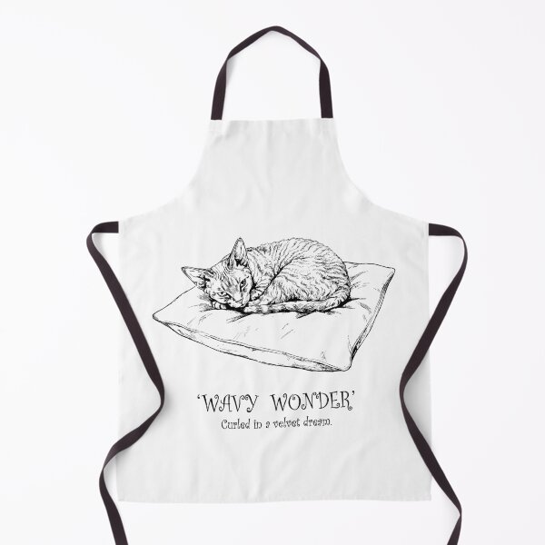 Item preview, Wavy Whisker Magic - Devon Rex Cat designed and sold by bapupa.