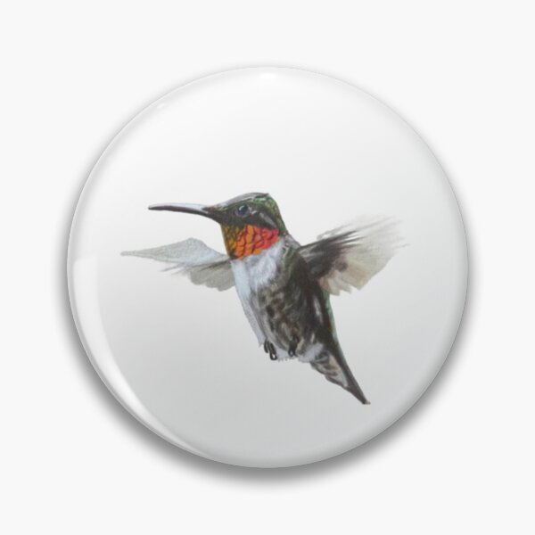 Item preview, Ruby-Throated Hummingbird Drawing designed and sold by Heather Barker.