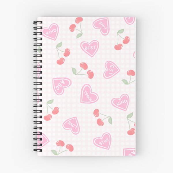 Item preview, Teacher Candy Heart Pattern | Cute Teacher Appreciation Gift | Pink Gingham Cherry Preppy Aesthetic designed and sold by TheSmartyArty.