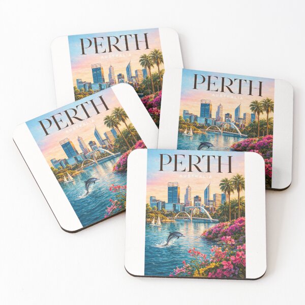Item preview, Perth Swan River Elizabeth Quay and City Skyline designed and sold by Places On Earth.