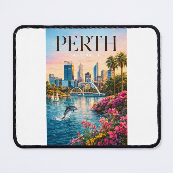 Item preview, Perth Swan River Elizabeth Quay and City Skyline designed and sold by Places On Earth.