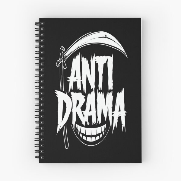 Item preview, Anti Drama Graphic • Edgy Scythe & Skull Typography • Bold Dark Aesthetic Statement Design designed and sold by Bright Nest Studio.
