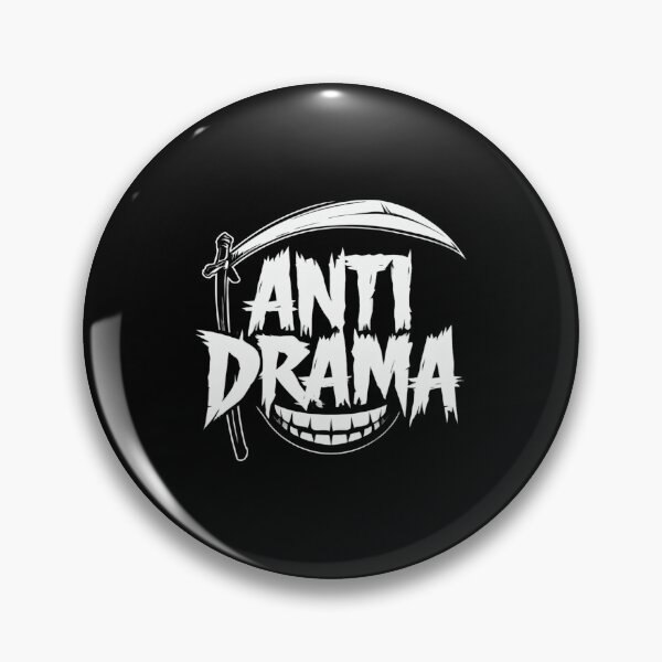 Item preview, Anti Drama Graphic • Edgy Scythe & Skull Typography • Bold Dark Aesthetic Statement Design designed and sold by Bright Nest Studio.