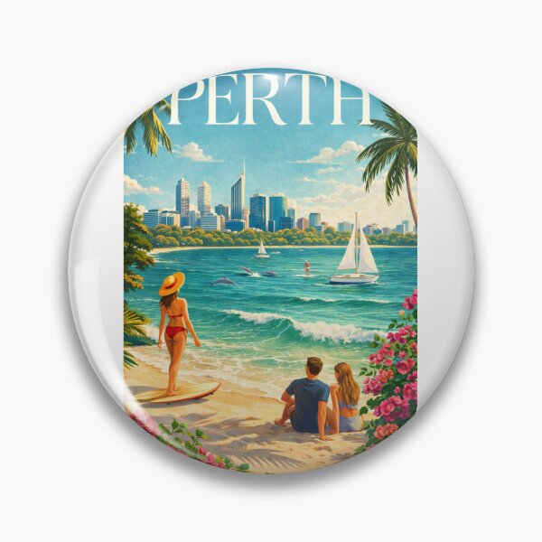 Item preview, Perth Swan River Coastline and Western Australia Skyline designed and sold by Places On Earth.