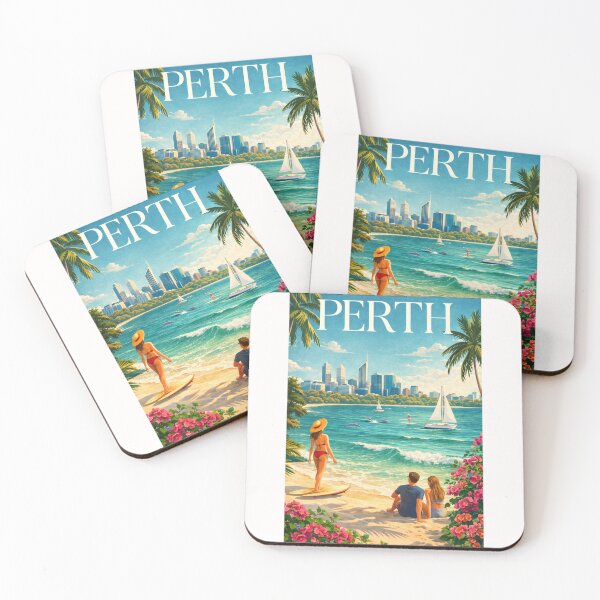 Item preview, Perth Swan River Coastline and Western Australia Skyline designed and sold by Places On Earth.