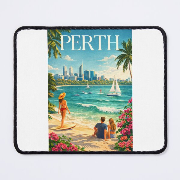 Item preview, Perth Swan River Coastline and Western Australia Skyline designed and sold by Places On Earth.