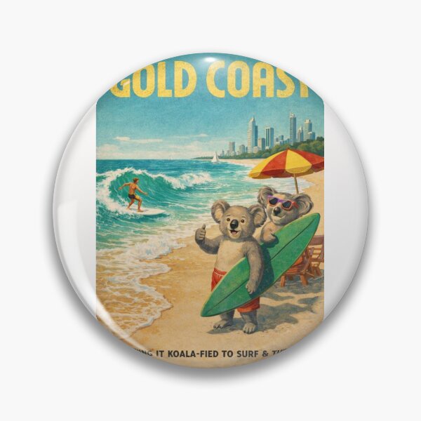 Item preview, Gold Coast Surfers Paradise Skyline and Pacific Ocean Beaches designed and sold by Places On Earth.
